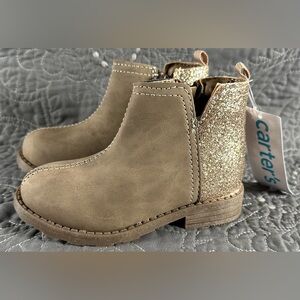 Carter’s Toddler Girls Taupe Liana Chelsea Boots NWT/box Various Sizes